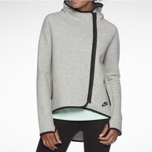 Nike Heather Gray Asymmetrical Hoodie